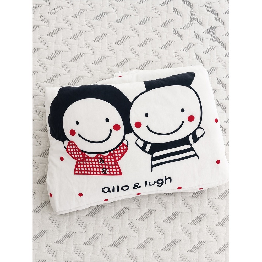 Allo & Lugh Comforter Cotton Polka Dot Character Graphic Toddler Bedding